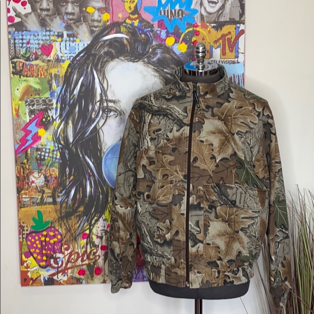 Men’s Vintage Natural Habitat Woodland Camo jacket
